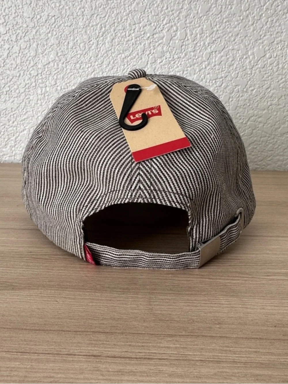 Levi's Grey Baseball Hat with Front Patch adjustable
